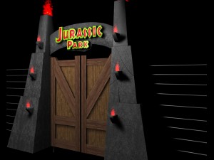 jurassic park - gate 3D Model