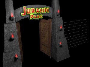 jurassic park - gate 3D Model