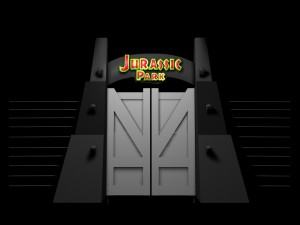 jurassic park - gate 3D Model