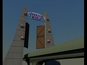 jurassic world - gate Modelo 3D