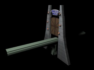 jurassic world - gate Model 3D