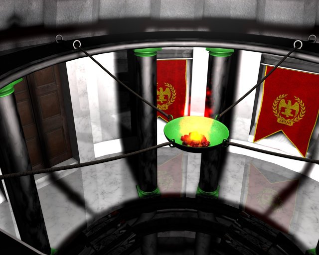 roman hall 3D Model .c4d .max .obj .3ds .fbx .stl .blend 