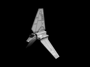 lambda shuttle - lowpoly 3D Model