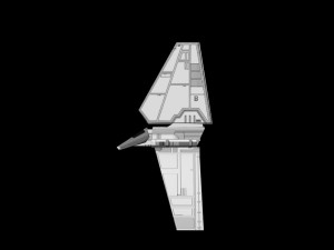 lambda shuttle - lowpoly Modelo 3D