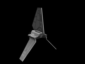 lambda shuttle - lowpoly Modelo 3D