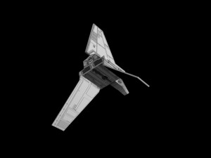 lambda shuttle - lowpoly Modelo 3D