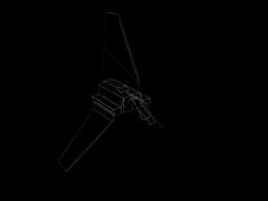 lambda shuttle - lowpoly Modelo 3D