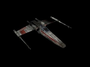 x-wing lowpoly 3D Model