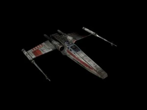 x-wing lowpoly 3D Model