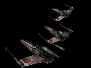x-wing lowpoly 3D Model
