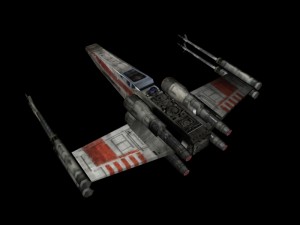x-wing lowpoly 3D Model