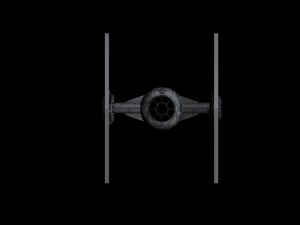 tie fighter lowpoly 3Dモデル