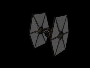tie fighter lowpoly 3Dモデル