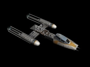 y-wing lowpoly 3D Model