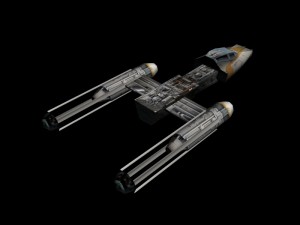 y-wing lowpoly 3D Модель