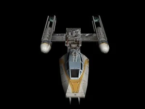 y-wing lowpoly 3D Model
