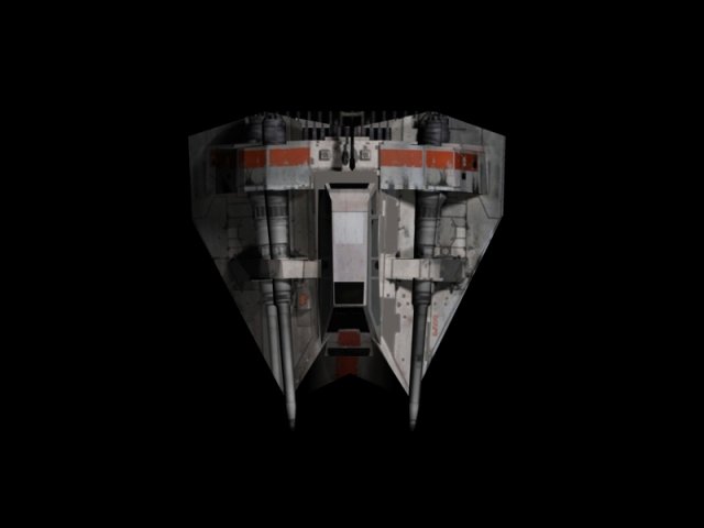 snowspeeder - lowpoly Model 3D .c4d .max .obj .3ds .fbx .stl .blend 