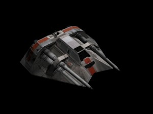 snowspeeder - lowpoly Model 3D