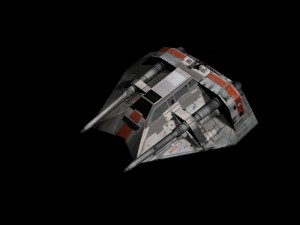 snowspeeder - lowpoly Model 3D