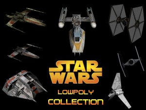 star wars - lowpoly collection 3Dモデル