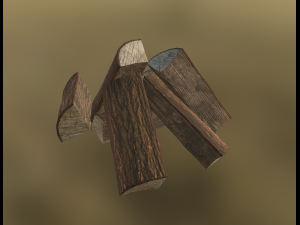 firewood 3D Model