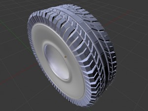 the tire for the car 3D 模型