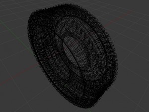 the tire for the car 3D 模型