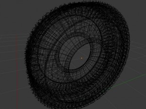 the tire for the car 3D 模型