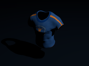 shirt changes shape when touched 3D Model