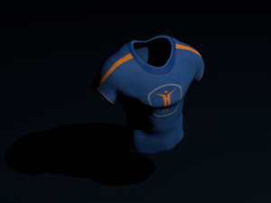 shirt changes shape when touched 3Dモデル