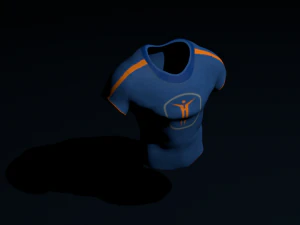 shirt changes shape when touched 3D Model