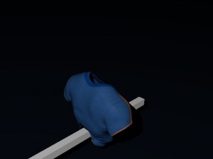 shirt changes shape when touched 3Dモデル
