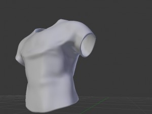 shirt changes shape when touched 3Dモデル