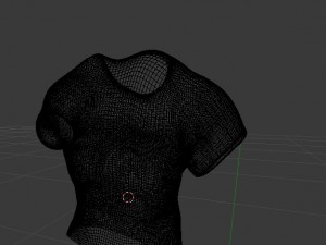shirt changes shape when touched 3Dモデル