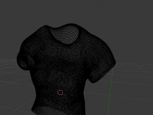 shirt changes shape when touched 3D Model