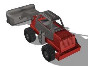 toy-tractor 3Dモデル