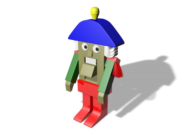 nutcracker 3D Model .c4d .max .obj .3ds .fbx .stl .blend 