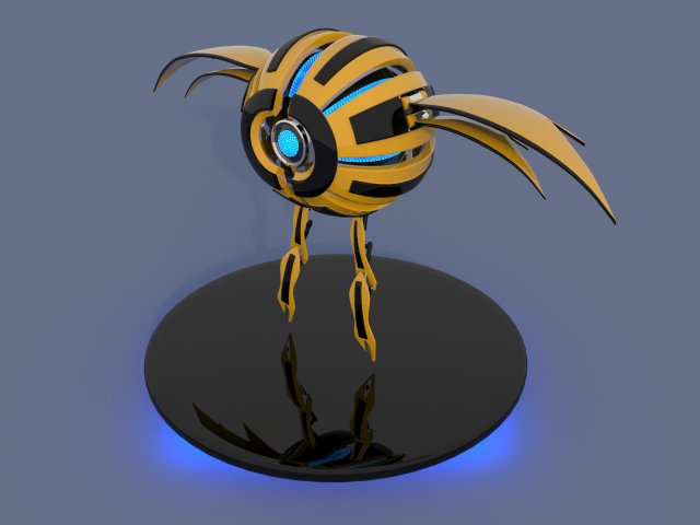 dron Model 3D .c4d .max .obj .3ds .fbx .stl .blend 