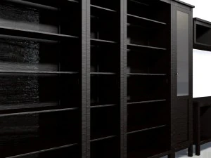 cabinet console table shelf with 4 options mat 3D Model