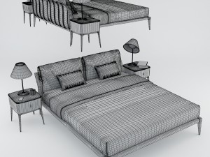 philipp selva indigo bed Modelo 3D