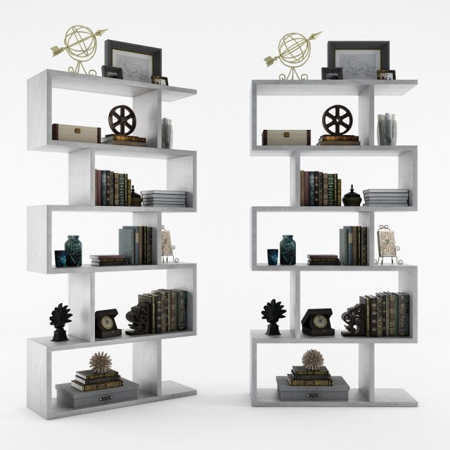 arteriors carmine bookshelf 3D 模型 .c4d .max .obj .3ds .fbx .stl .blend 