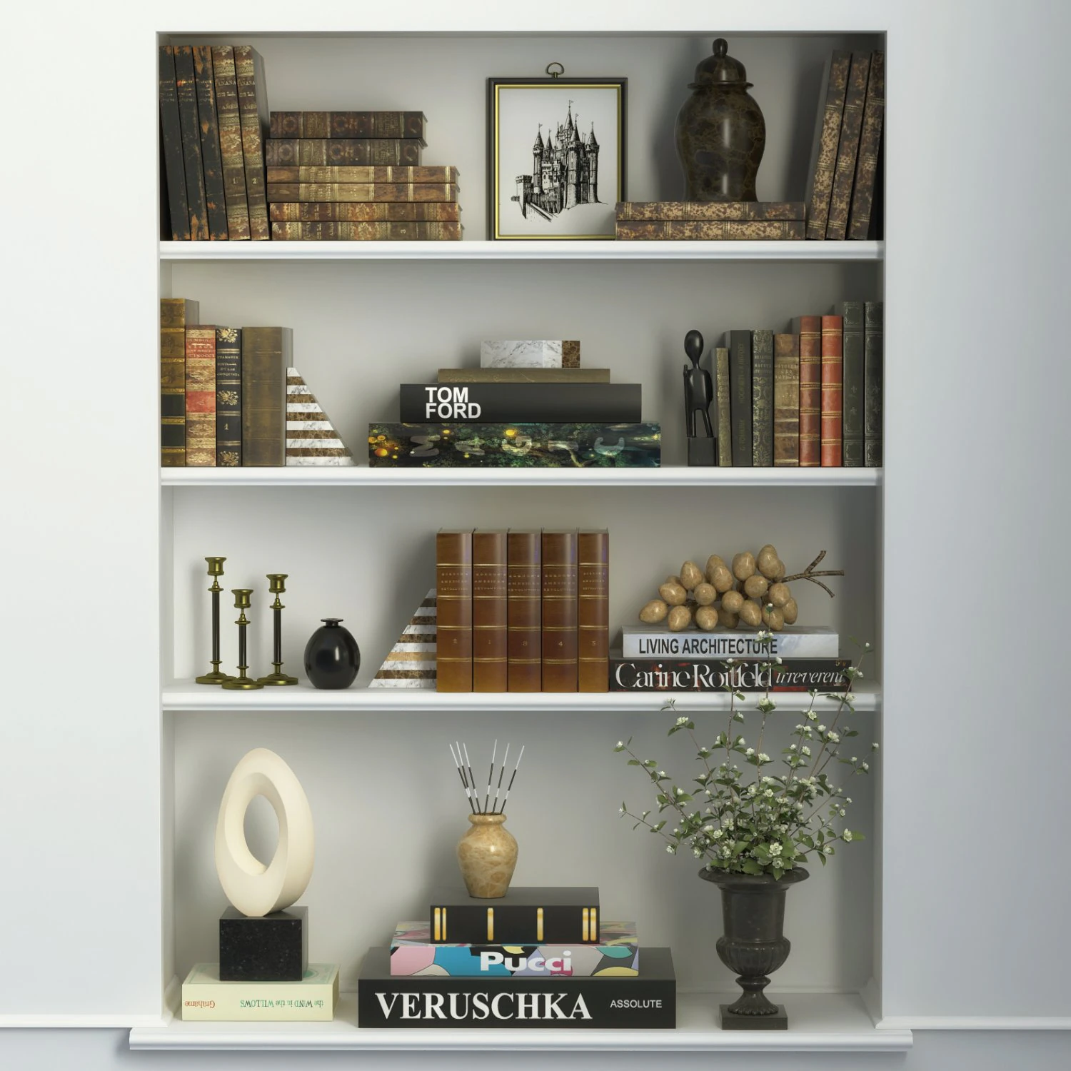 shelf decoration 3D Model .c4d .max .obj .3ds .fbx .stl .blend