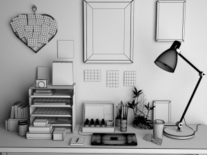 desk decoration 01 Modelo 3D
