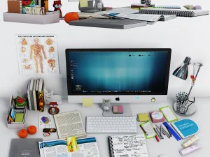 desk decoration 02 3D Model