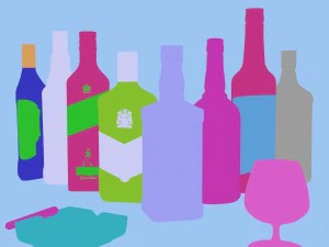 Whiskyflaschen 3D Modell