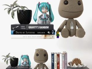 dekoracja p&oacute;łki 05 Model 3D