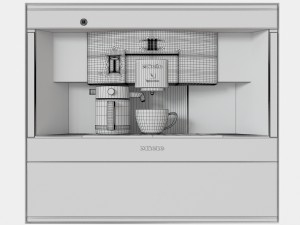 miele cva 6431 built-in coffee machine with nespresso system Model 3D