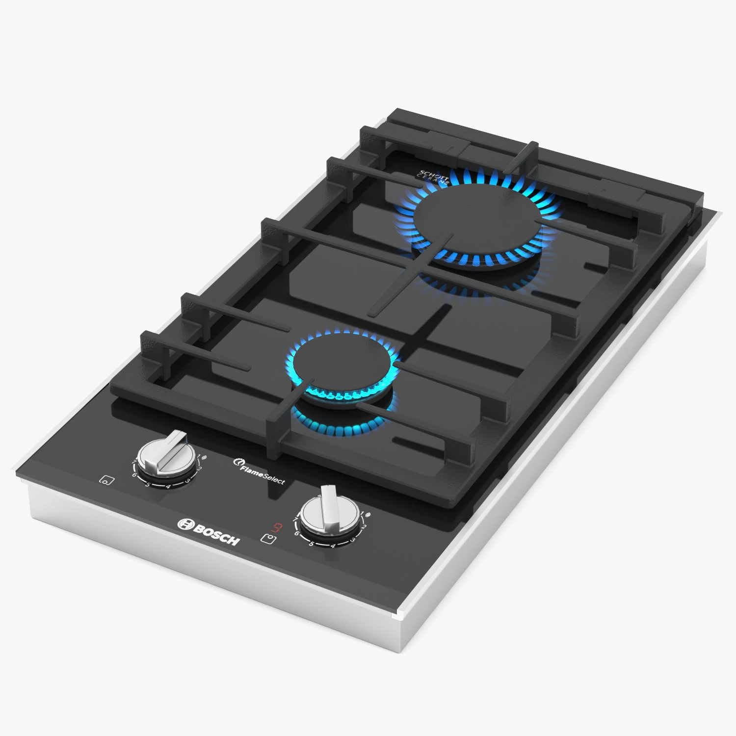 bosch domino gas hob prb3a6d70 serie 8 3D Model .c4d .max .obj .3ds .fbx .stl .blend 