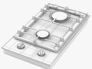 bosch domino gas hob prb3a6d70 serie 8 3D Model