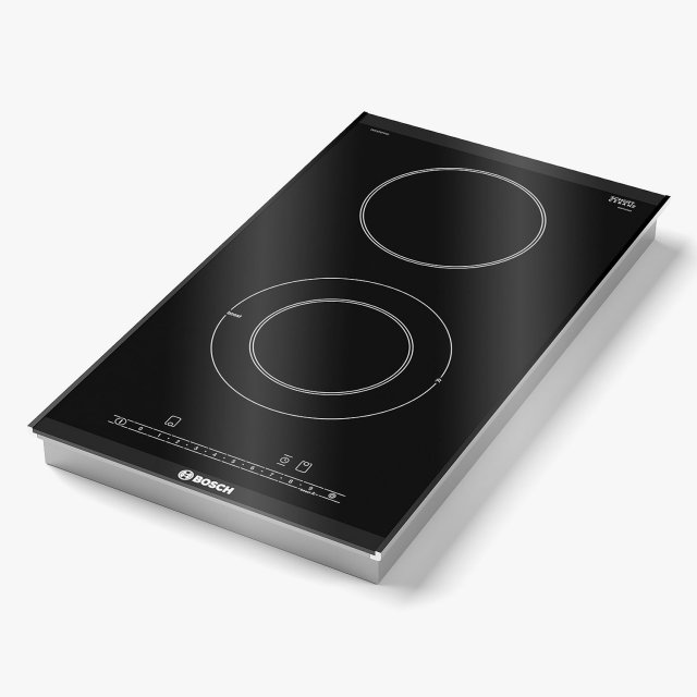 bosch induction hob pkf375fp1e serie 6 3D Model .c4d .max .obj .3ds .fbx .stl .blend 